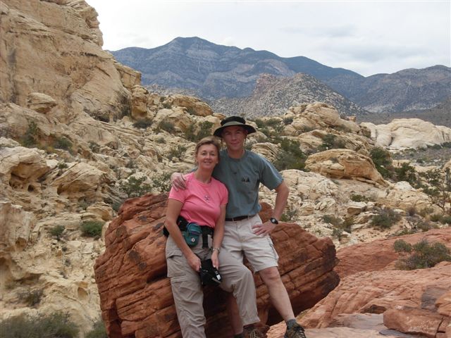 Kathy M and Jay at Red Rock Canyon - Vegas